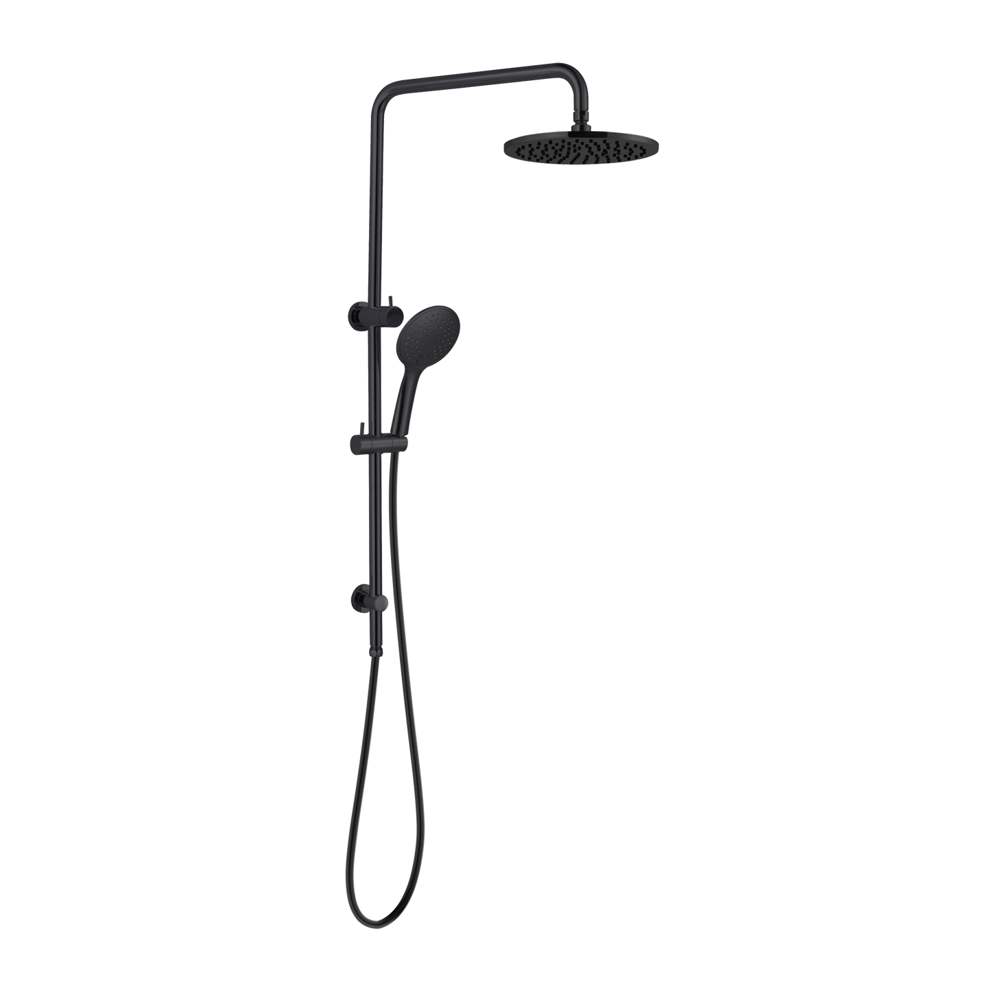 ROUND TWIN SHOWER MATTE BLACK (NR250805aMB)