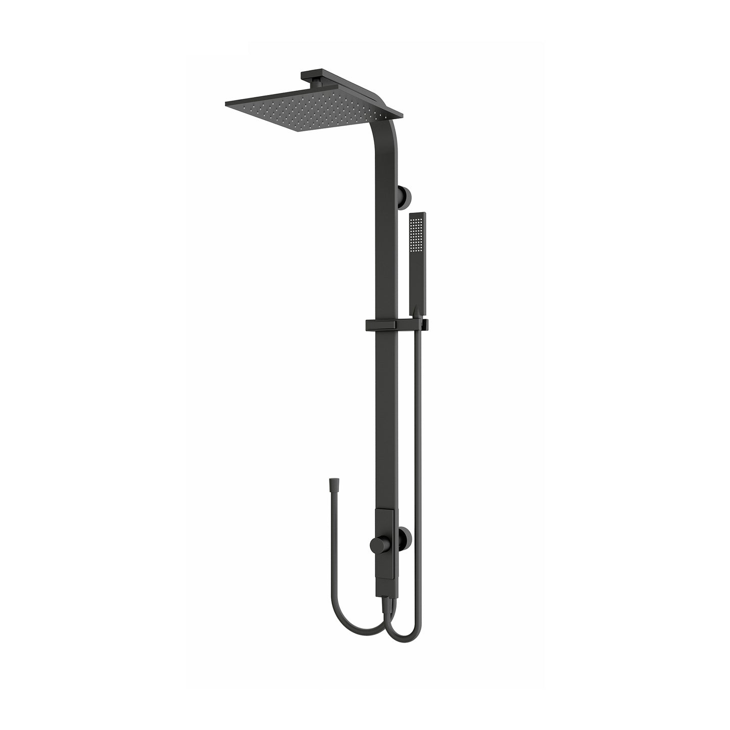 RAIN SQUARE SHOWER SET MB (DOUBLE HOSE) (NR281305dMB)