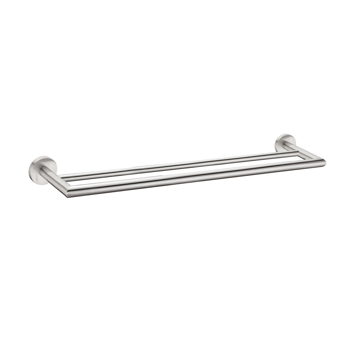 DOLCE DOUBLE TOWEL RAIL 700MM BRUSHED NICKEL (NR3630dBN)