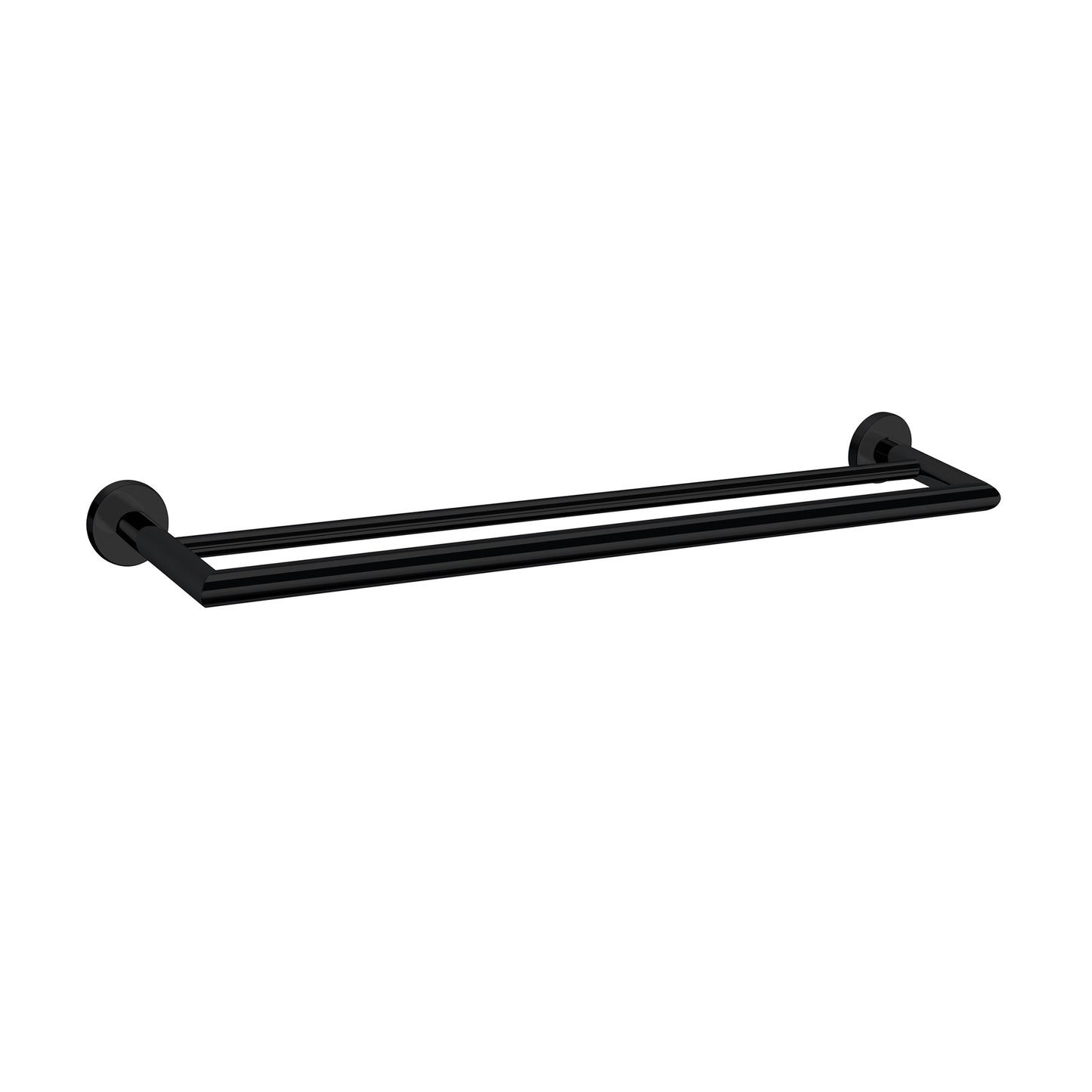 DOLCE DOUBLE TOWEL RAIL 700MM MATTE BLACK (NR3630dMB)