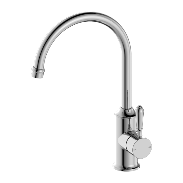 YORK KITCHEN MIXER GOOSNECK SPOUT WITH METAL LEVER CH (NR69210602CH)