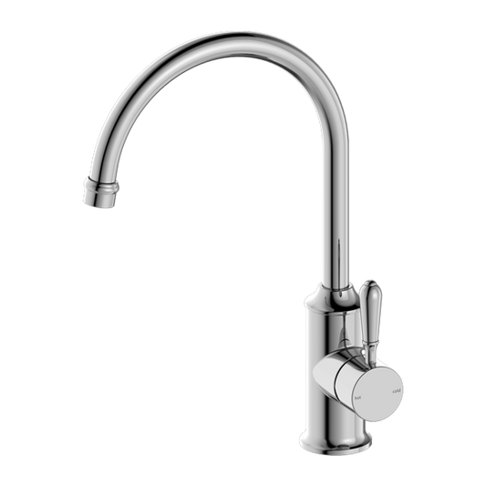 YORK KITCHEN MIXER GOOSNECK SPOUT WITH METAL LEVER CH (NR69210602CH)