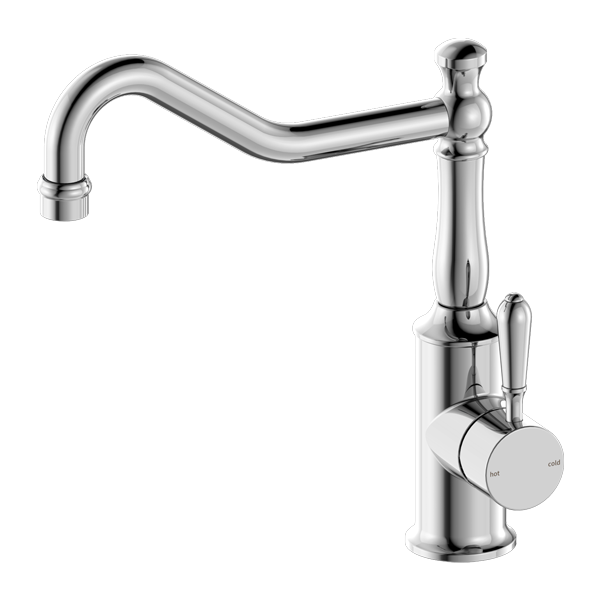 YORK KITCHEN MIXER HOOK SPOUT WITH METAL LEVER CH (NR69210702CH)