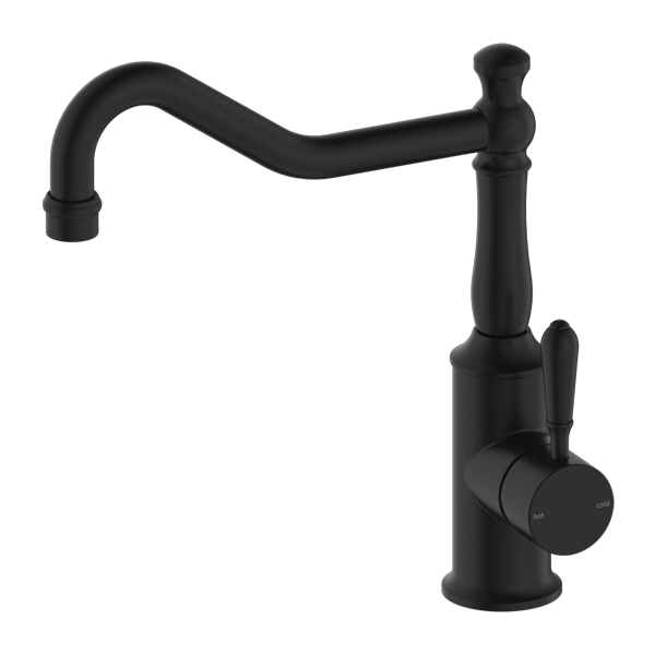 YORK KITCHEN MIXER HOOK SPOUT WITH METAL LEVER MB (NR69210702MB)