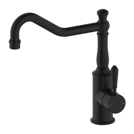 YORK KITCHEN MIXER HOOK SPOUT WITH METAL LEVER MB (NR69210702MB)