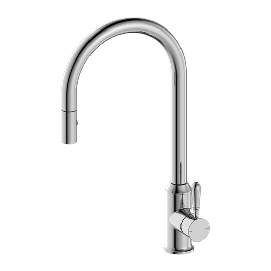 YORK PULL OUT SINK MIXER WITH VEGIE SPRAY FUNCTION WITH METAL LEVER CH (NR69210802CH)