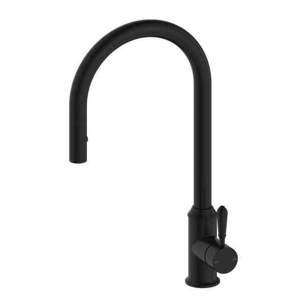 YORK PULL OUT SINK MIXER WITH VEGIE SPRAY FUNCTION WITH METAL LEVER MATTE BLACK (NR69210802MB)