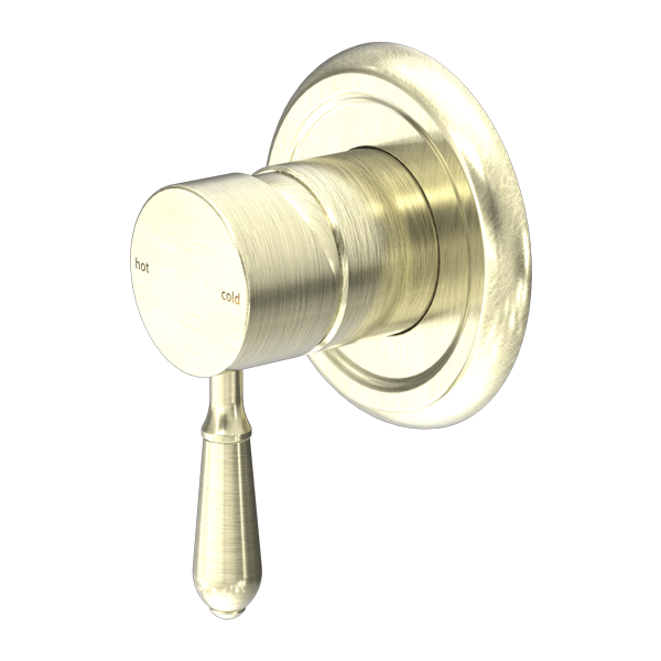 YORK SHOWER MIXER WITH METAL LEVER AGED BRASS (NR69210902AB)