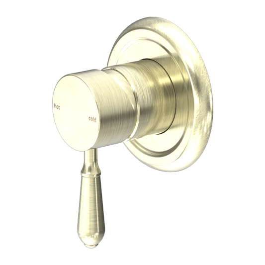 YORK SHOWER MIXER WITH METAL LEVER AGED BRASS (NR69210902AB)