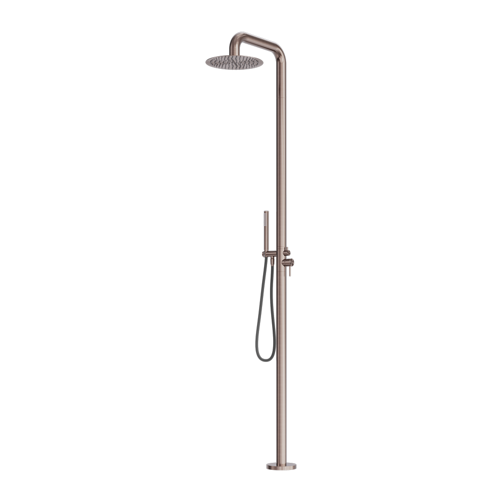 Zen SS316L Outdoor Freestanding Shower Column Brushed Bronze (NR162205aBZ)