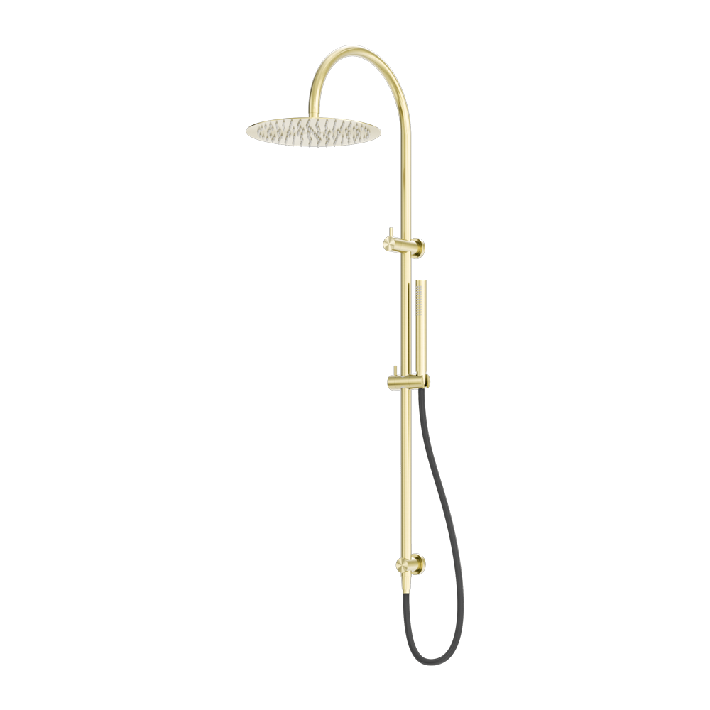 Zen SS316L Twin Shower With Outdoor Shower Hose Brushed Gold (NR162205c01BG)