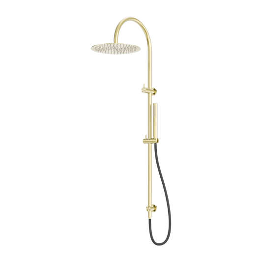 Zen SS316L Twin Shower With Outdoor Shower Hose Brushed Gold (NR162205c01BG)