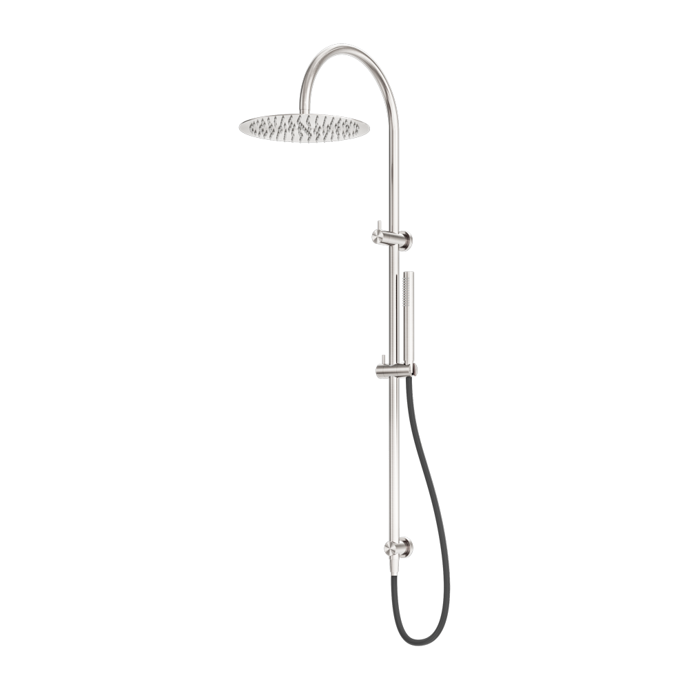 Zen SS316L Twin Shower With Outdoor Shower Hose Brushed Nickel (NR162205c01BN)