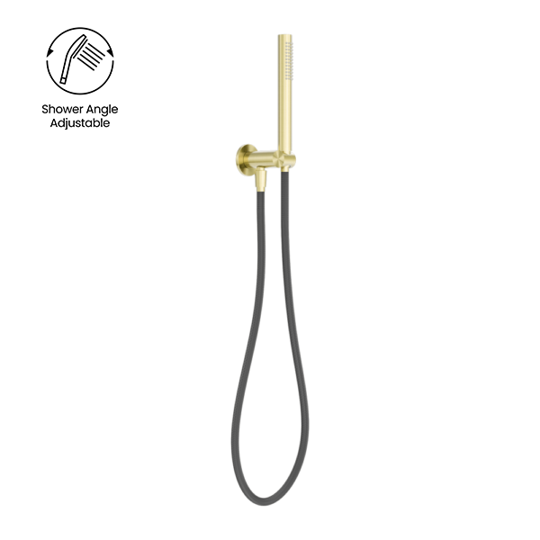 Zen SS316L Shower On Bracket With Outdoor Shower Hose Brushed Gold (NR162205d01BG)