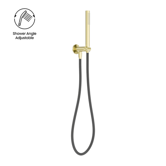 Zen SS316L Shower On Bracket With Outdoor Shower Hose Brushed Gold (NR162205d01BG)