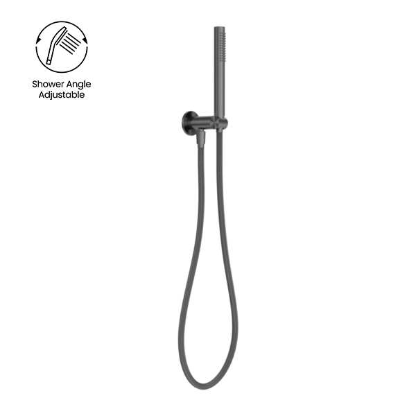 Zen SS316L Shower On Bracket With Outdoor Shower Hose Graphite (NR162205d01GR)