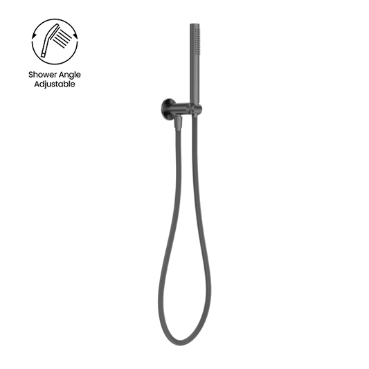 Zen SS316L Shower On Bracket With Outdoor Shower Hose Graphite (NR162205d01GR)