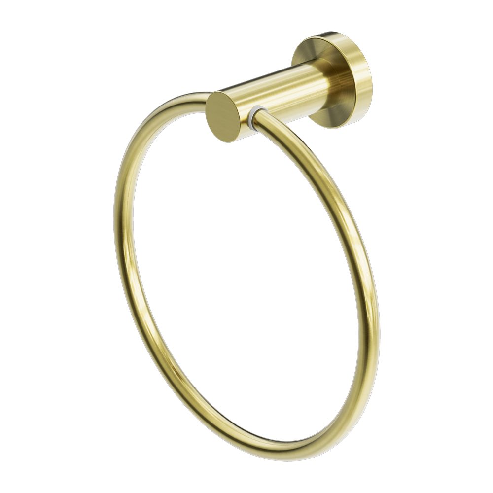 MECCA HAND TOWEL RING BRUSHED GOLD (NR1980BG)