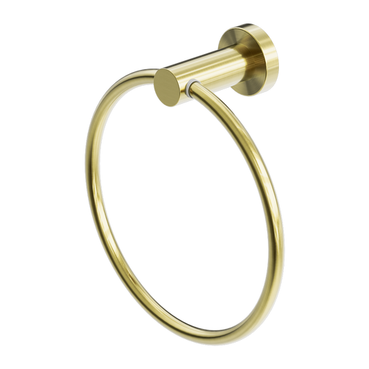 MECCA HAND TOWEL RING BRUSHED GOLD (NR1980BG)