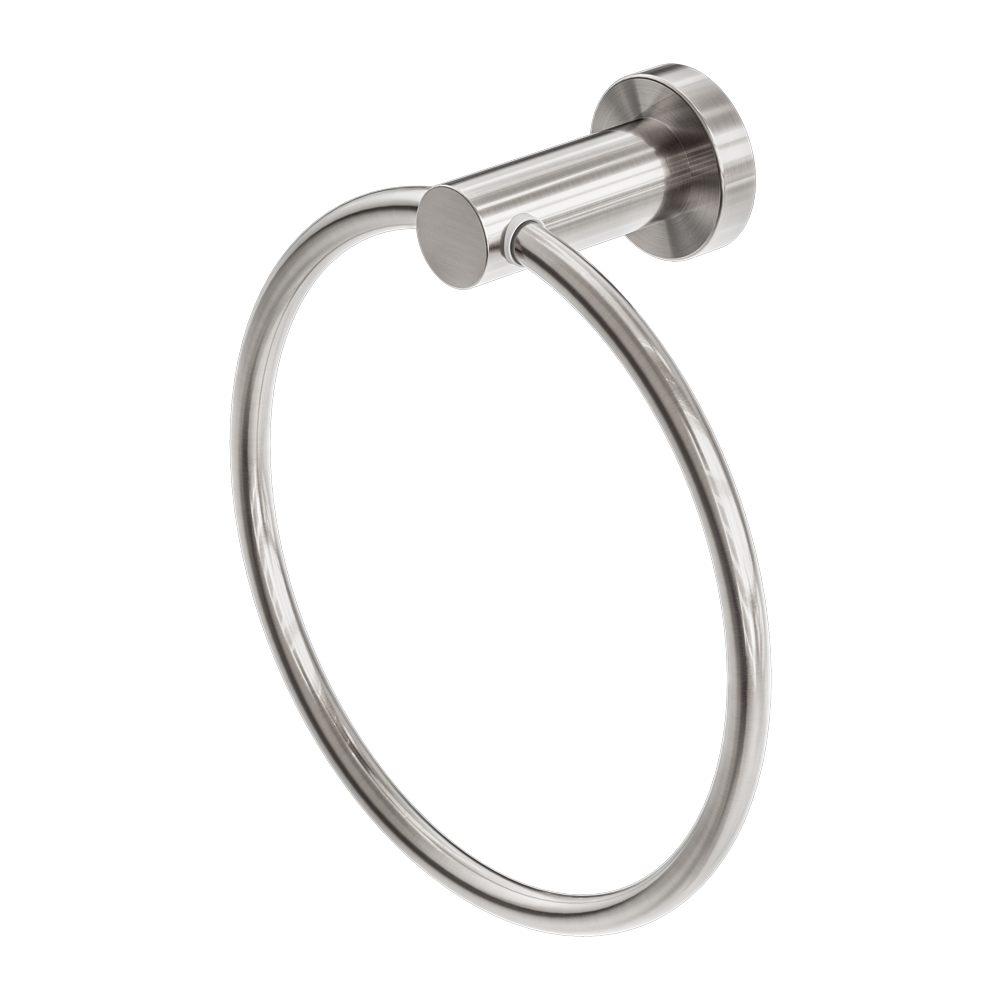 MECCA HAND TOWEL RING BRUSHED NICKEL (NR1980BN)