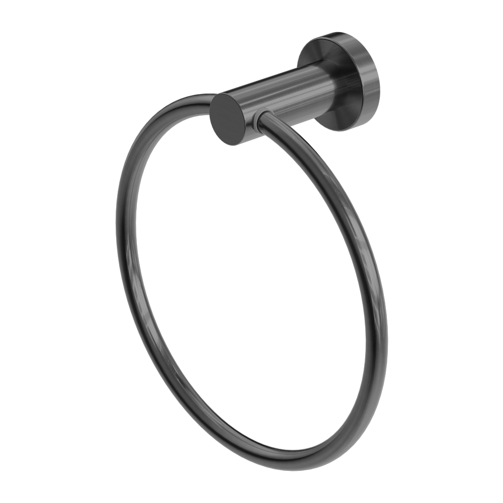 MECCA HAND TOWEL RING GUN METAL  (NR1980GM)