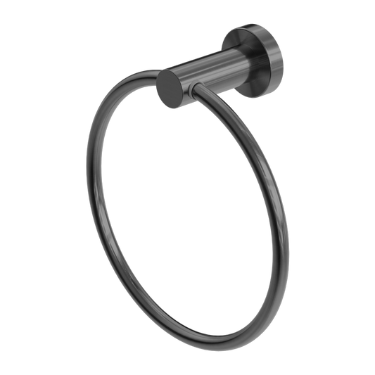 MECCA HAND TOWEL RING GUN METAL  (NR1980GM)