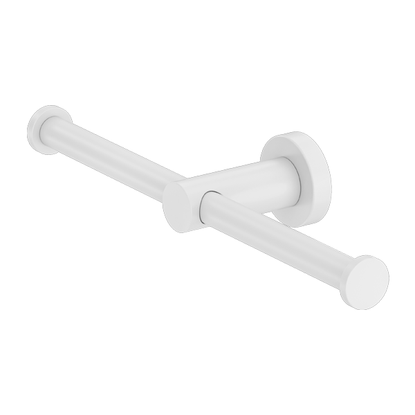 MECCA DOUBLE TOILET ROLL HOLDER MATTE WHITE (NR1986DMW)