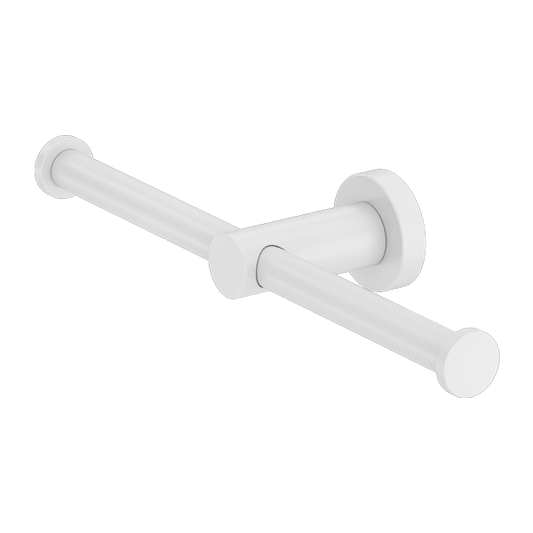 MECCA DOUBLE TOILET ROLL HOLDER MATTE WHITE (NR1986DMW)