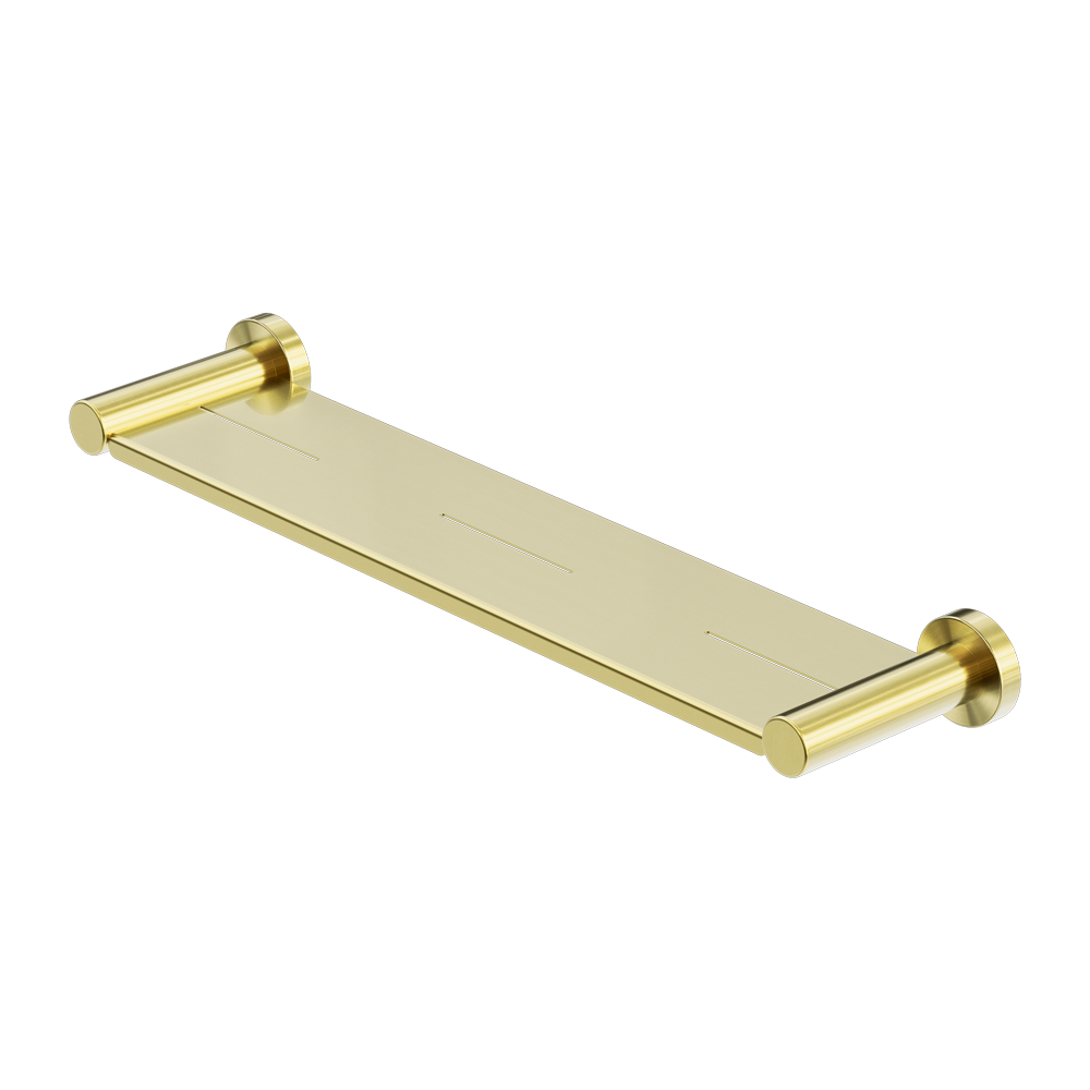 MECCA METAL SHOWER SHELF BRUSHED GOLD (NR1987aBG)