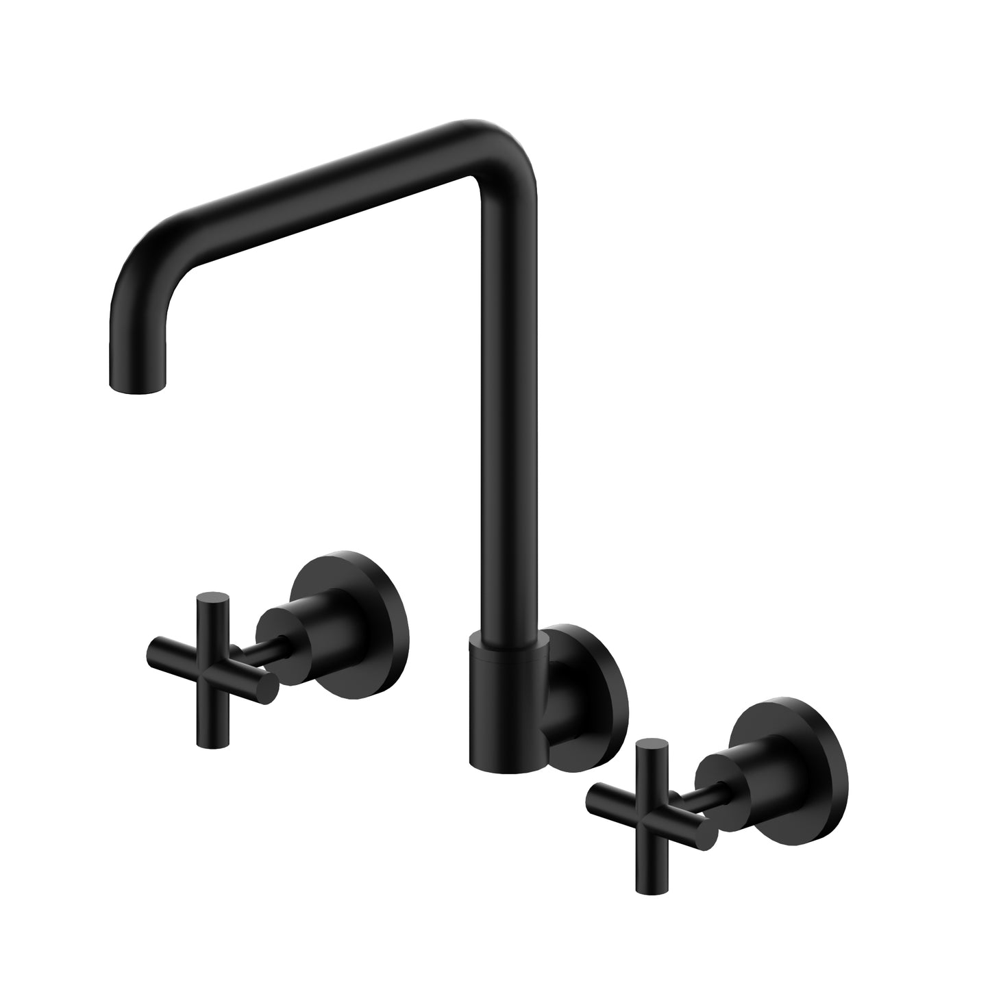 X PLUS WALL KITCHEN SET SWIVEL SPOUT MATTE BLACK (NR201607MB)