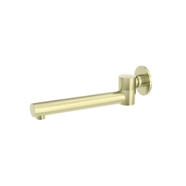 DOLCE WALL MOUNTED SWIVEL BATH SPOUT ONLY BRUSHED GOLD (NR202BG)