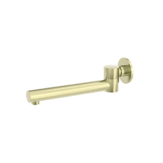 DOLCE WALL MOUNTED SWIVEL BATH SPOUT ONLY BRUSHED GOLD (NR202BG)