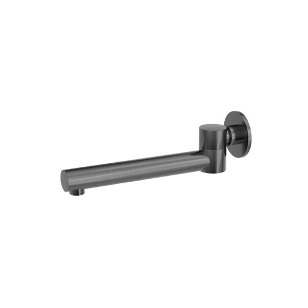 DOLCE WALL MOUNTED SWIVEL BATH SPOUT ONLY GUN METAL (NR202GM)