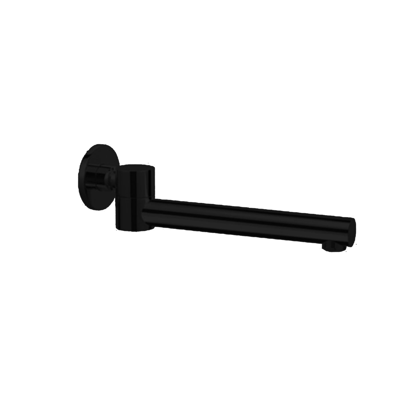 DOLCE WALL MOUNTED SWIVEL BATH SPOUT ONLY MATTE BLACK (NR202MB)