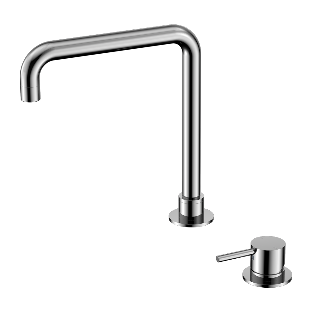 MECCA HOB BASIN MIXER SQUARE SWIVEL SPOUT CHROME (NR221901cCH)