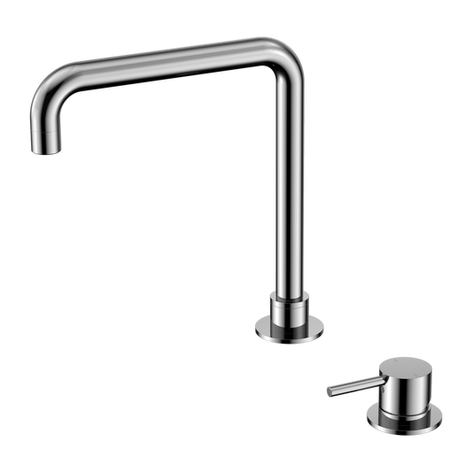 MECCA HOB BASIN MIXER SQUARE SWIVEL SPOUT CHROME (NR221901cCH)