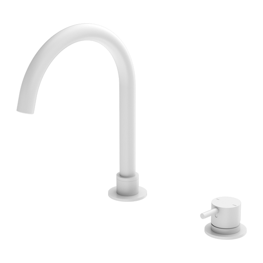 MECCA HOB BASIN MIXER ROUND SWIVEL SPOUT MW (NR221901bMW)