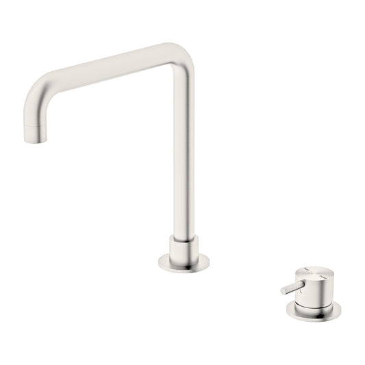 MECCA HOB BASIN MIXER SQUARE SWIVEL SPOUT BN  (NR221901cBN)