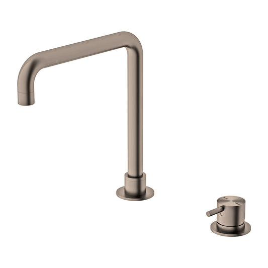 MECCA HOB BASIN MIXER SQUARE SWIVEL SPOUT BZ (NR221901cBZ)