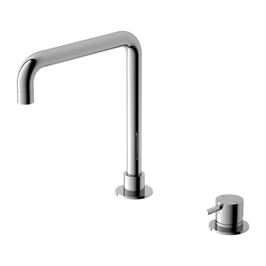 MECCA HOB BASIN MIXER SQUARE SWIVEL SPOUT CH  (NR221901cCH)