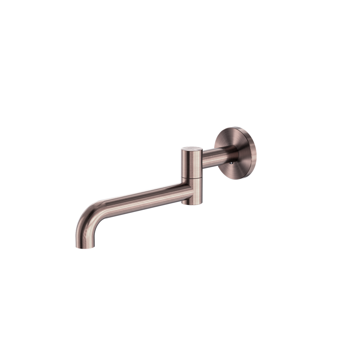 MECCA WALL MOUNTED SWIVEL BASIN/BATH SPOUT 225MM BZ (NR221903GBZ)