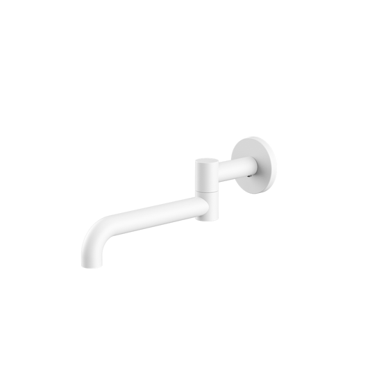 MECCA WALL MOUNTED SWIVEL BASIN/BATH SPOUT 225MM MW (NR221903GMW)