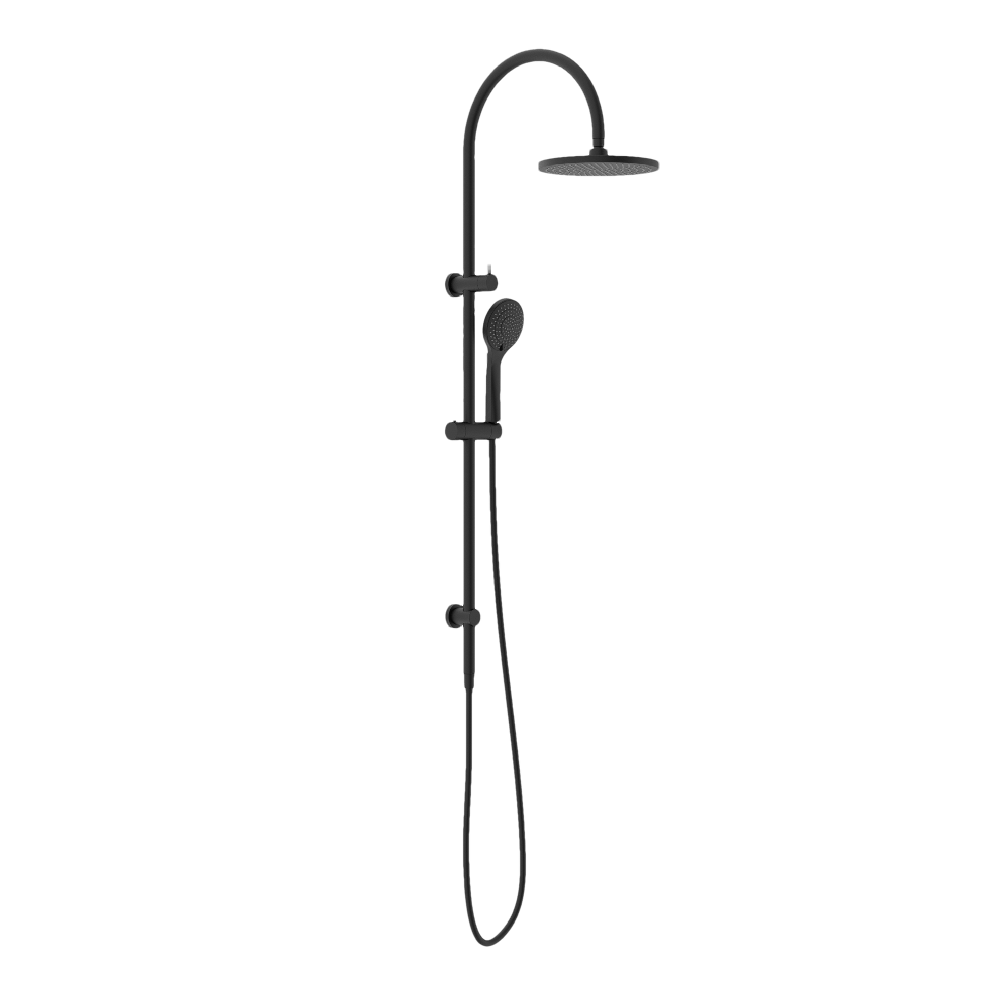 MECCA TWIN SHOWER WITH AIR SHOWER MATTE BLACK (NR221905bMB)