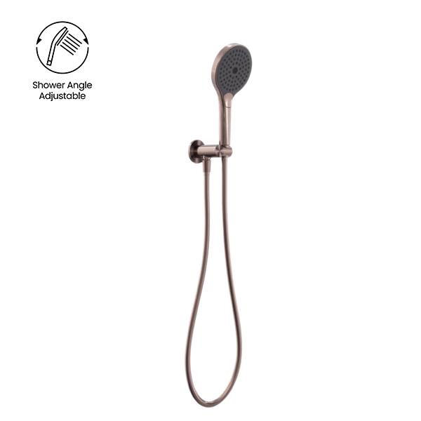 MECCA SHOWER ON BRACKET WITH AIR SHOWER II BRUSHED BRONZE (NR221905FBZ)