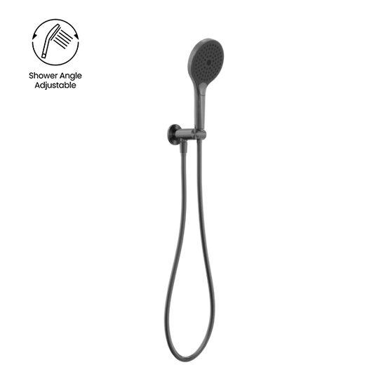 MECCA SHOWER ON BRACKET WITH AIR SHOWER II GUN METAL (NR221905FGM)