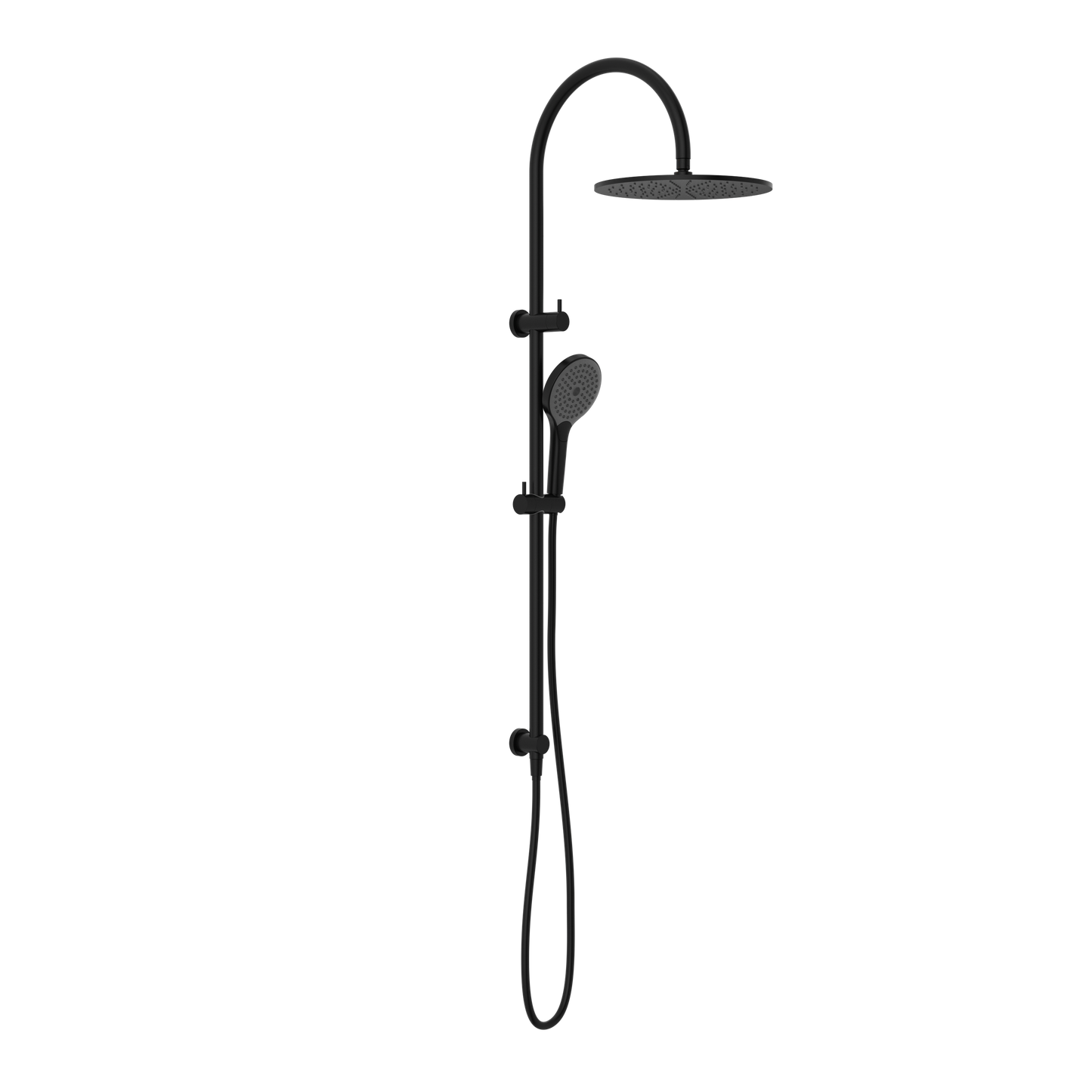 MECCA TWIN SHOWER WITH AIR SHOWER II MATTE BLACK (NR221905HMB)