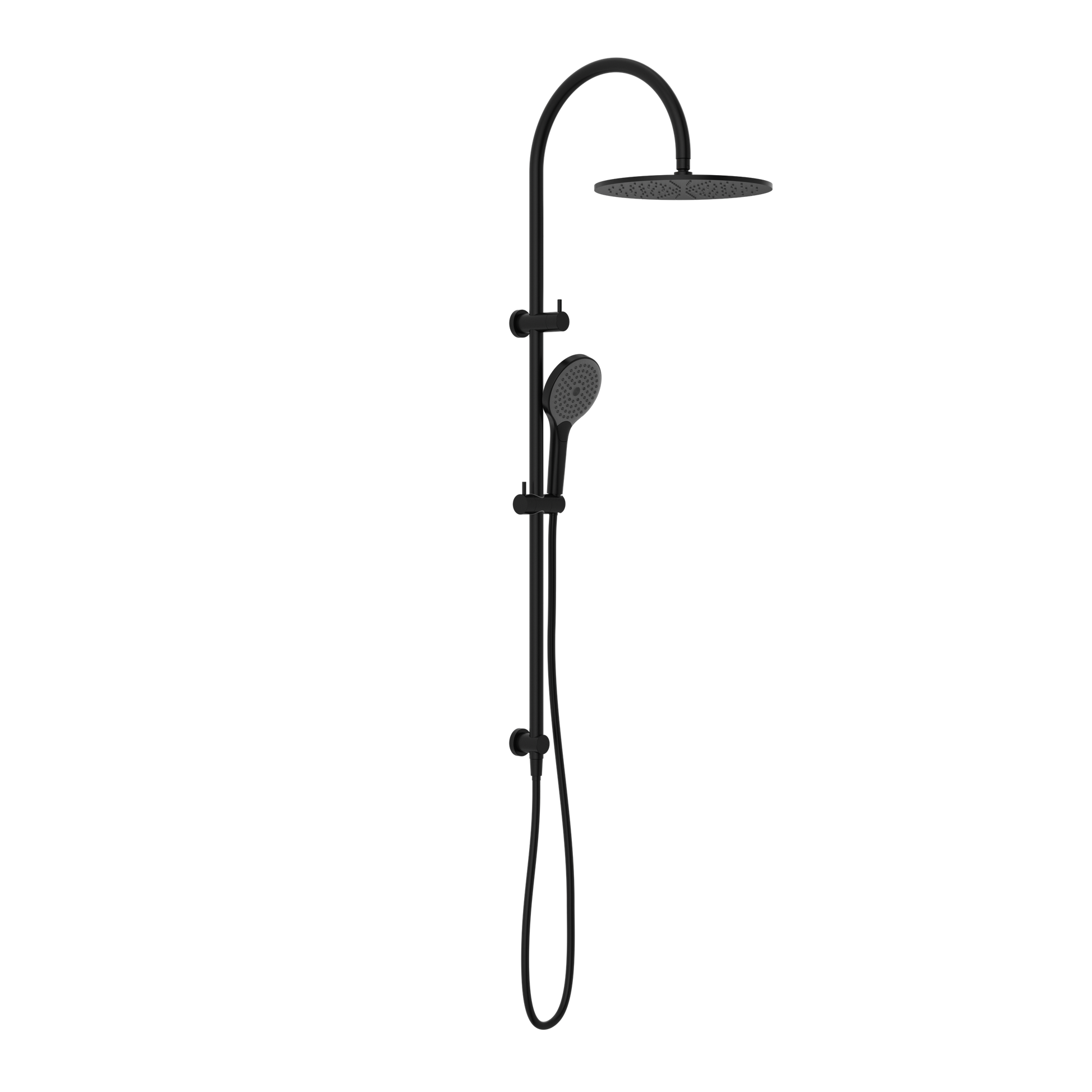 MECCA TWIN SHOWER WITH AIR SHOWER II MATTE BLACK (NR221905HMB)