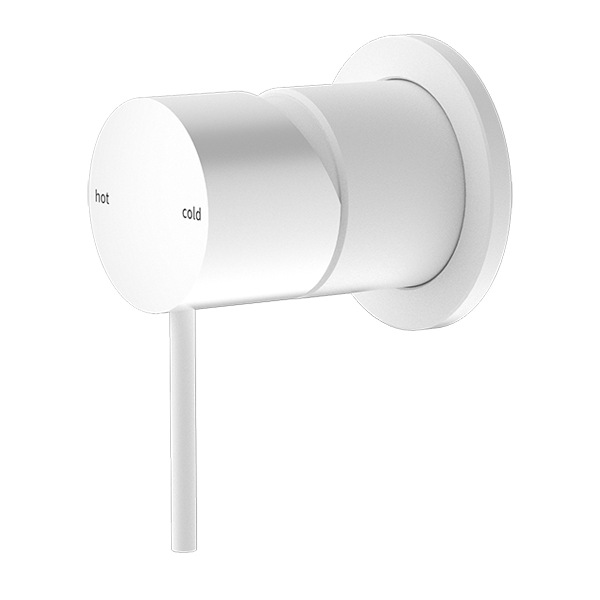 MECCA SHOWER MIXER 60MM PLATE MATTE WHITE (NR221911HMW)