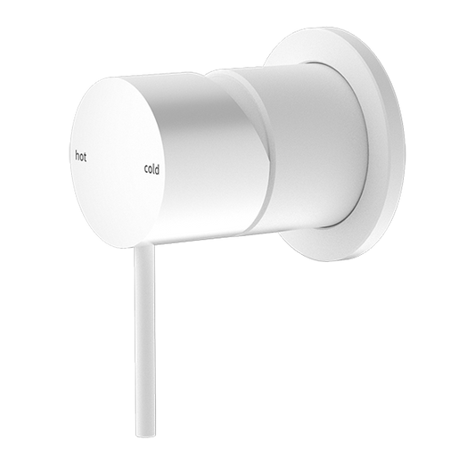 MECCA SHOWER MIXER 60MM PLATE MATTE WHITE (NR221911HMW)