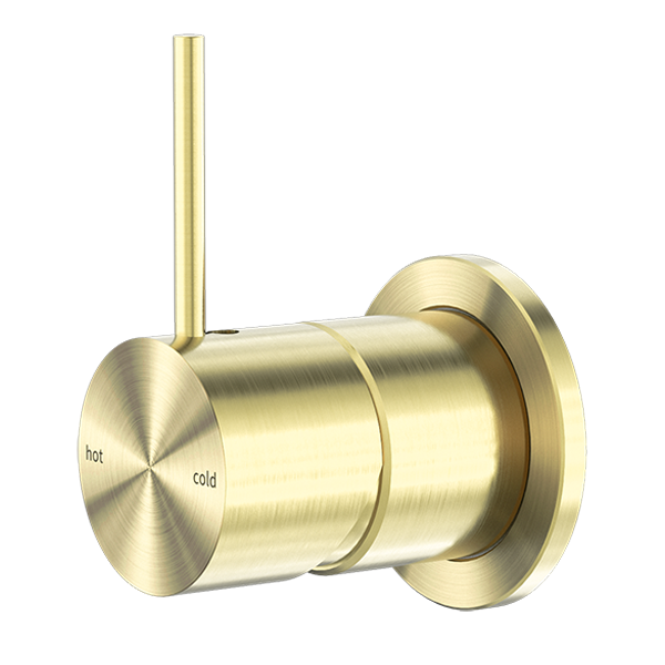 MECCA SHOWER MIXER 60MM HANDLE UP PLATE BRUSHED GOLD (NR221911JBG)